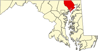 Harford County map