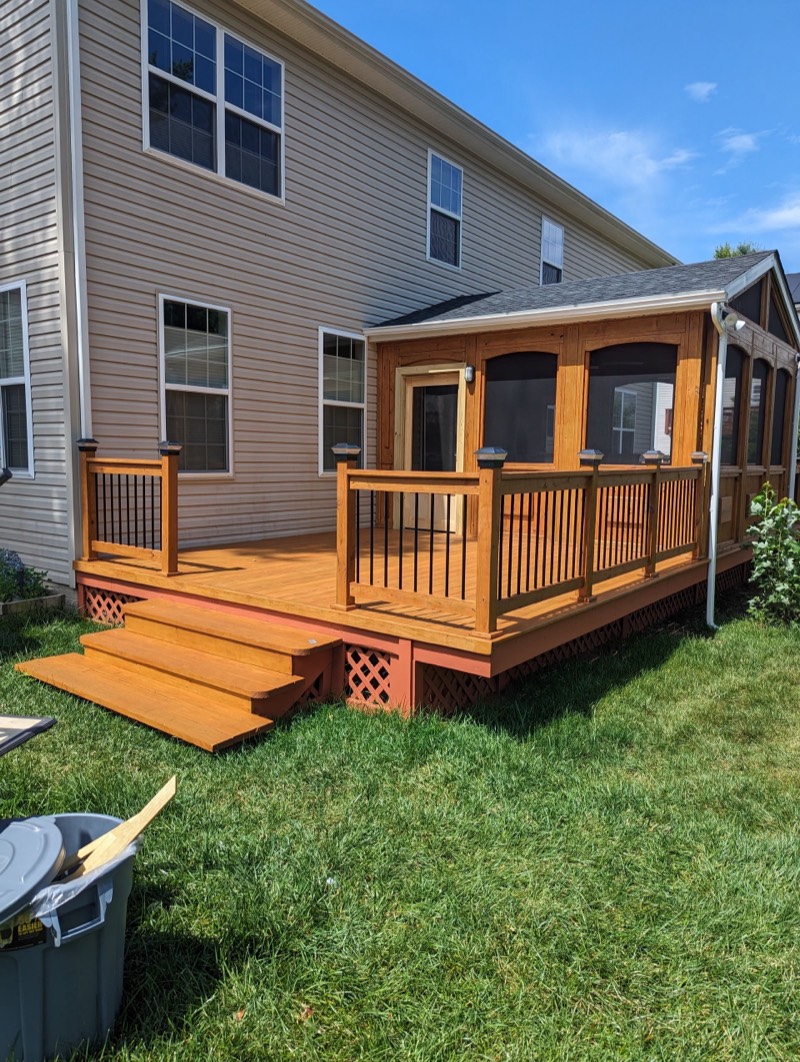 CBJ Home Improvement deck stain job Baltimore