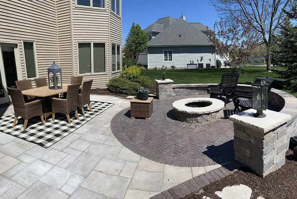 Custom outdoor fireplace Baltimore MD