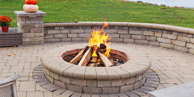 Wood burning vs gas outdoor fireplace Baltimore